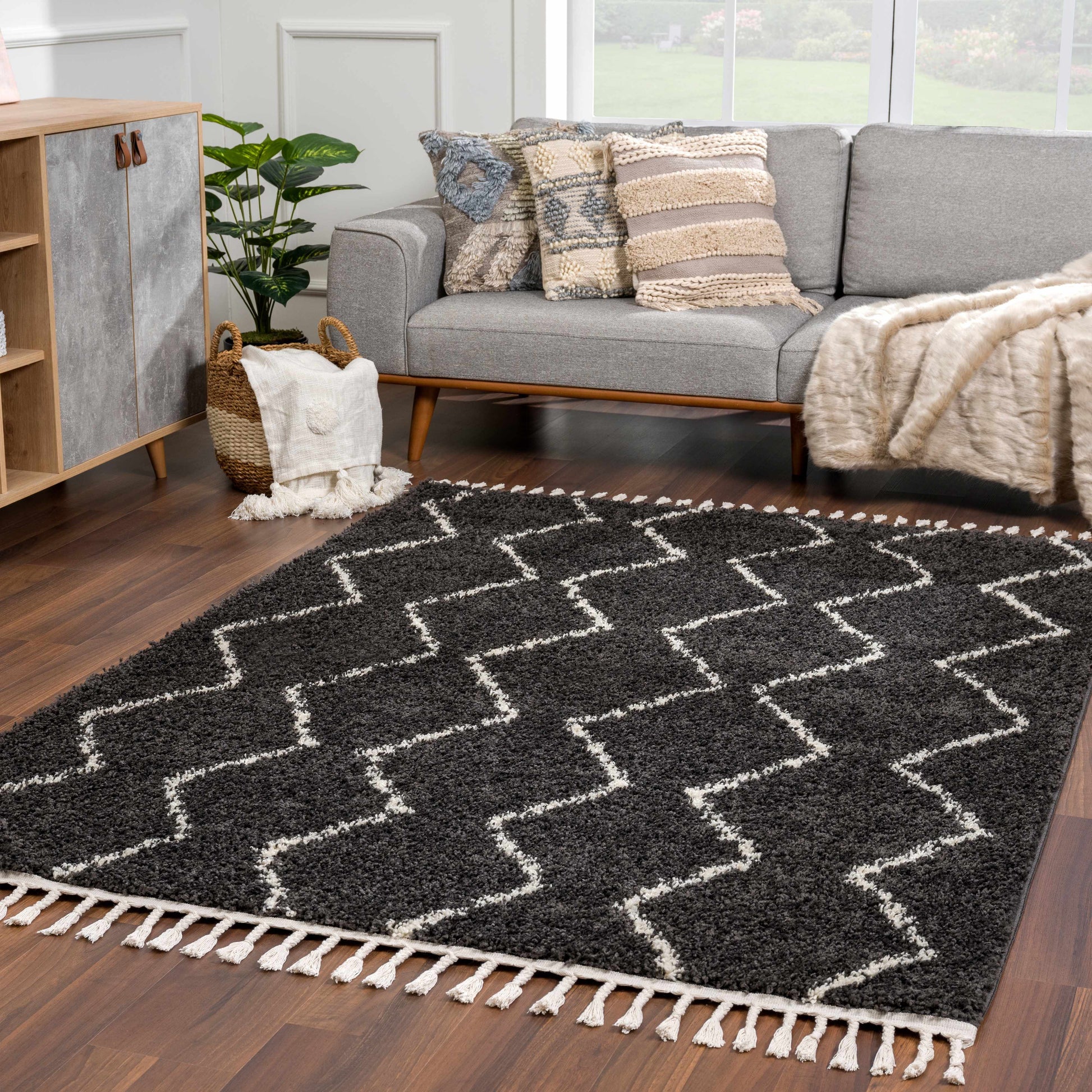 Berber Shag BBE-2306 Machine Woven Rug