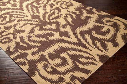 Alfombra de lana hecha a mano Sag Harbor SAG-1010 de 8' x 11'