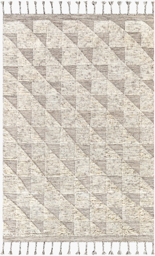 Alfombra de lana hecha a mano Sahara SAH-2300 de 1,83 m x 2,74 m