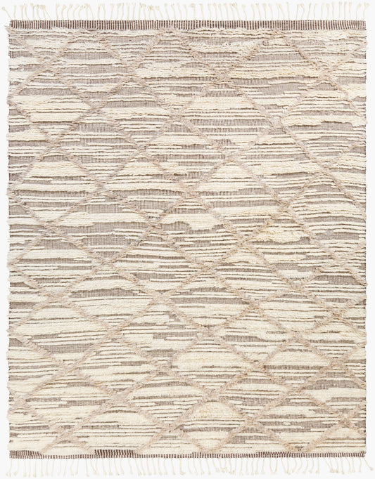 Alfombra de lana hecha a mano Sahara SAH-2307 de 2,44 m x 3 m