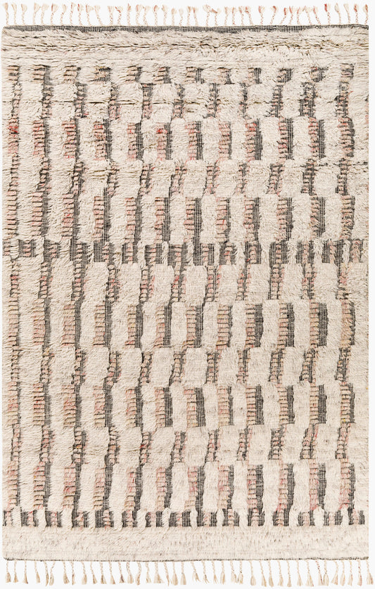 Alfombra de lana hecha a mano Sahara SAH-2309 de 1,83 m x 2,74 m