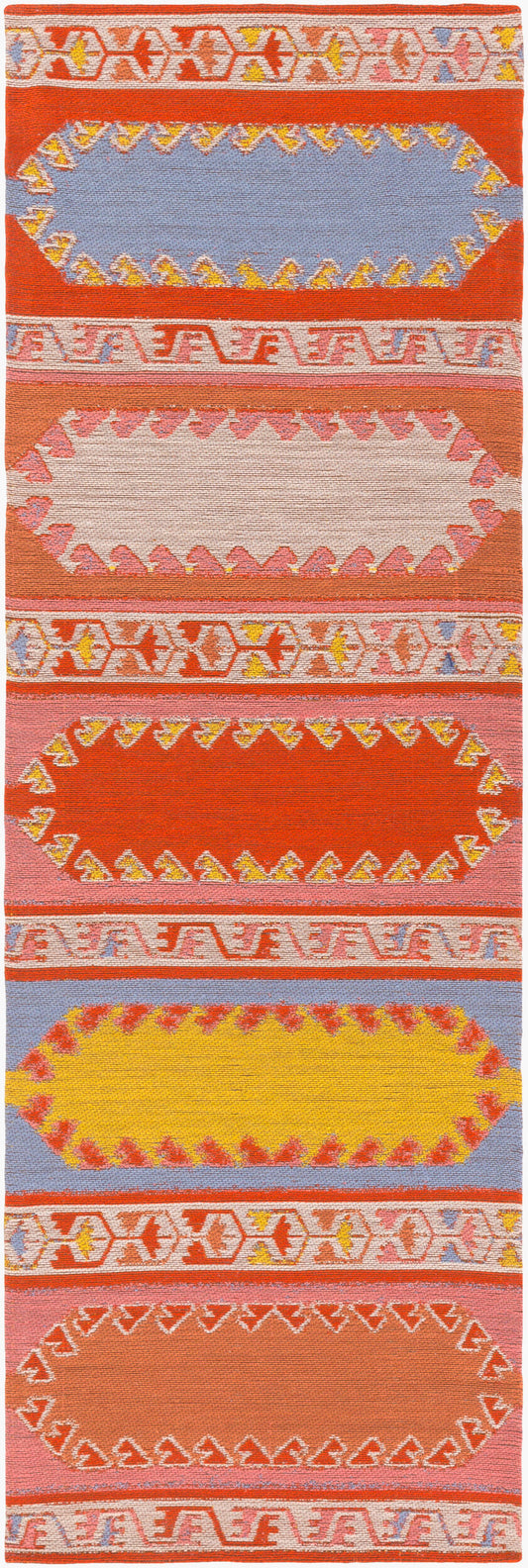 Sajal SAJ-1064 8ft Runner Handmade Recyled Runner Rug