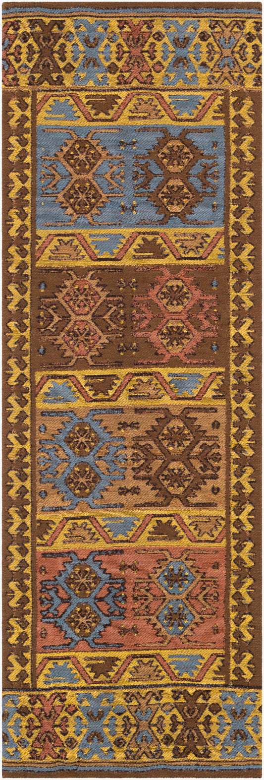 Sajal SAJ-1073 8ft Runner Handmade Recyled Runner Rug