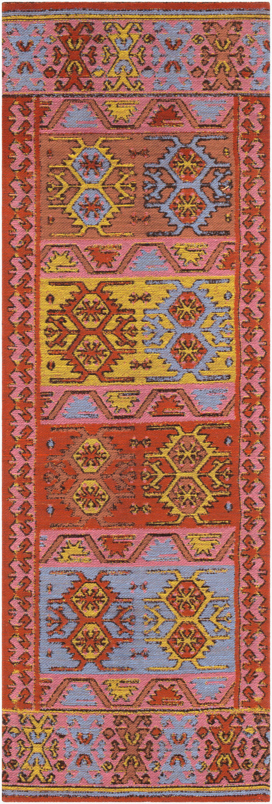 Sajal SAJ-1075 8ft Runner Handmade Recyled Runner Rug