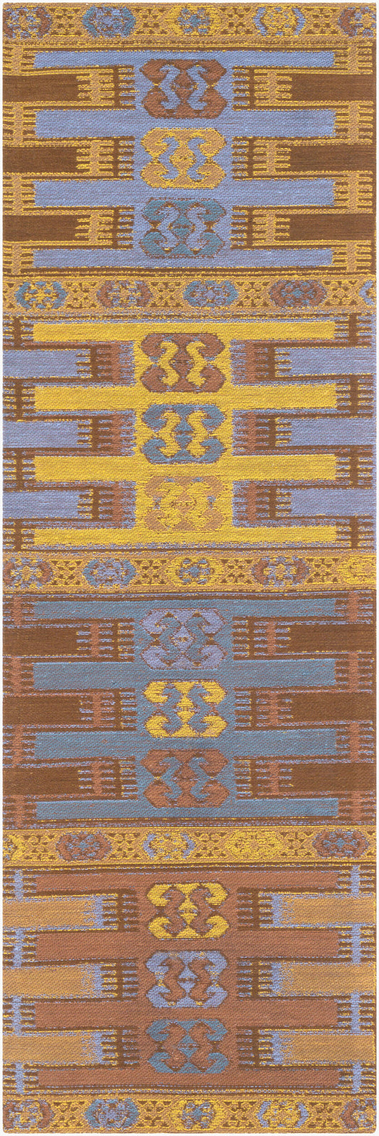 Sajal SAJ-1078 8ft Runner Handmade Recyled Runner Rug