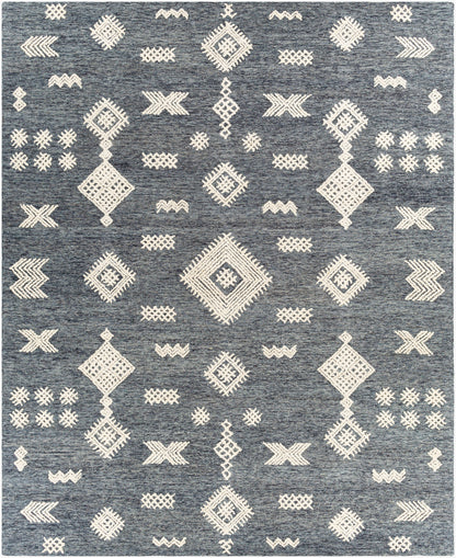 Alfombra decorativa de lana hecha a mano Sabra SAR-2300 de 2' x 3'