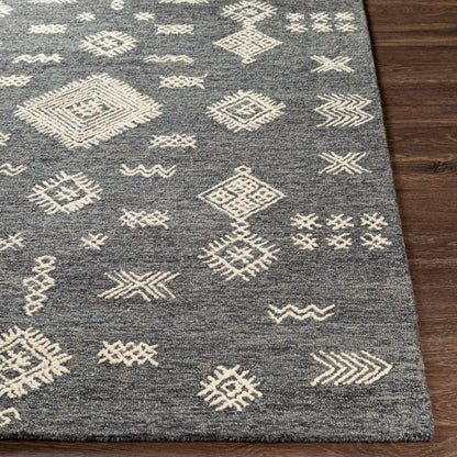 Alfombra decorativa de lana hecha a mano Sabra SAR-2300 de 2' x 3'