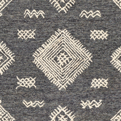 Alfombra decorativa de lana hecha a mano Sabra SAR-2300 de 2' x 3'