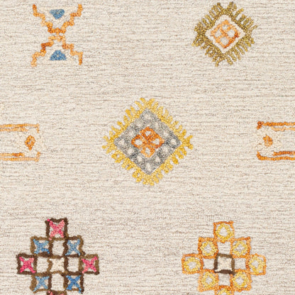 Alfombra decorativa de lana hecha a mano Sabra SAR-2303 de 2' x 3'