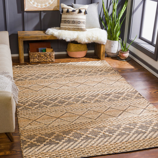 Santa Barbara SBB-2310 2' x 3' Handmade Jute Accent Rug