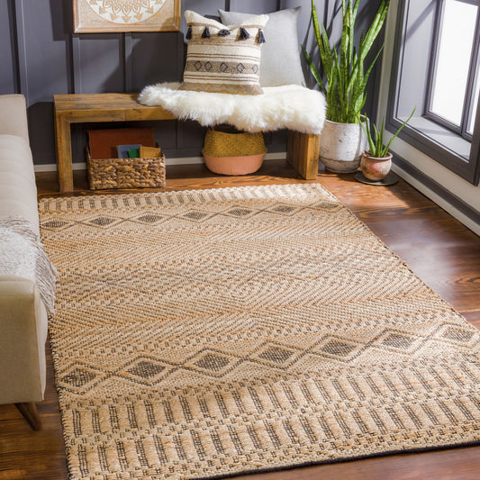 Santa Barbara SBB-2311 2' x 3' Handmade Jute Accent Rug