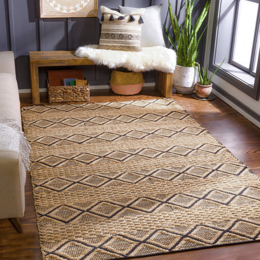 Santa Barbara SBB-2313 2' x 3' Handmade Jute Accent Rug