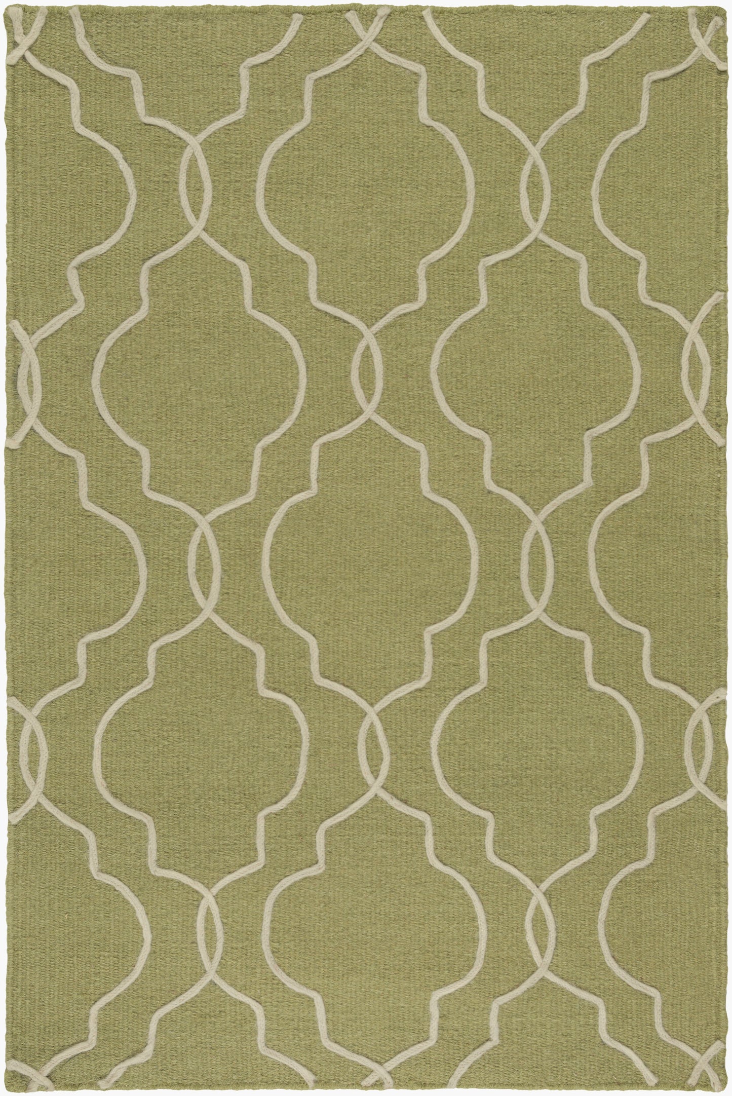 Alfombra decorativa de lana hecha a mano Seabrook SBK-9011 de 2' x 3'