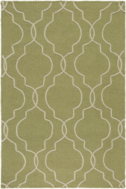 Alfombra decorativa de lana hecha a mano Seabrook SBK-9011 de 2' x 3'