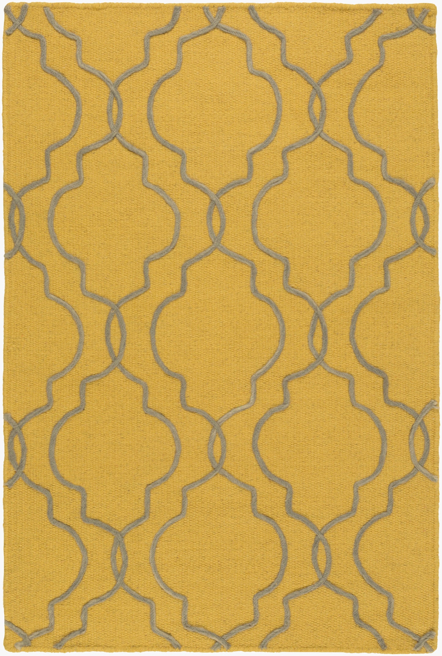 Alfombra decorativa de lana hecha a mano Seabrook SBK-9014 de 2' x 3'