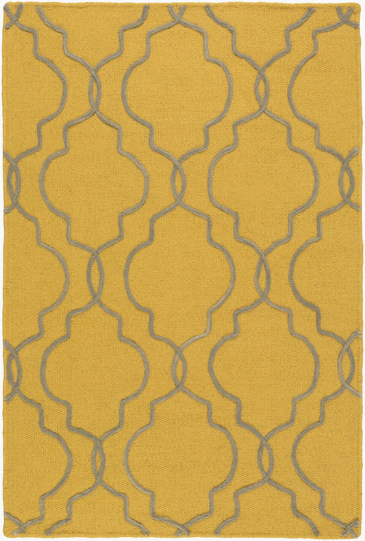 Alfombra decorativa de lana hecha a mano Seabrook SBK-9014 de 2' x 3'