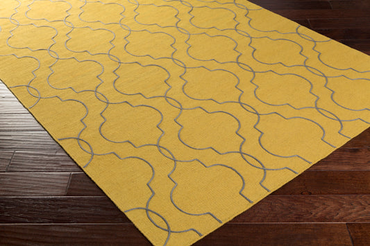 Alfombra decorativa de lana hecha a mano Seabrook SBK-9014 de 2' x 3'