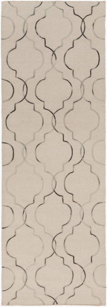 Alfombra de lana Seabrook SBK-9018 de 2,4 m, hecha a mano