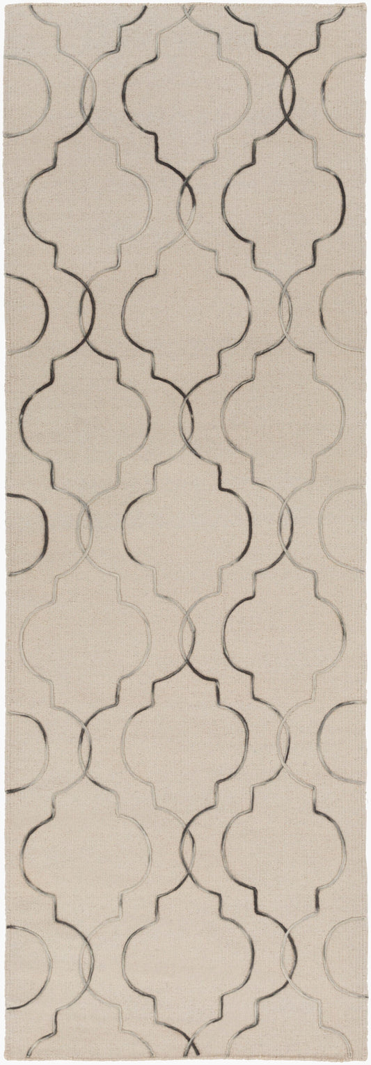 Alfombra de lana Seabrook SBK-9018 de 2,4 m, hecha a mano