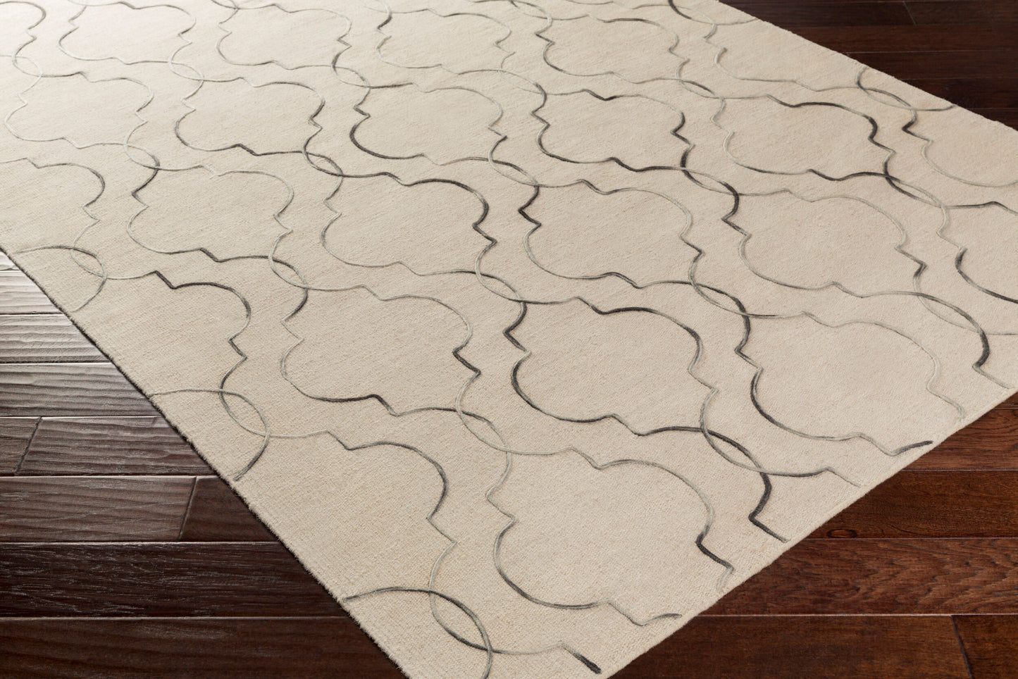 Seabrook SBK-9018 3' x 5' Handmade Wool Accent Rug