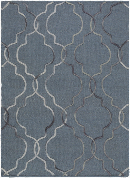 Alfombra de lana hecha a mano Seabrook SBK-9019 de 2,7 x 3,6 m
