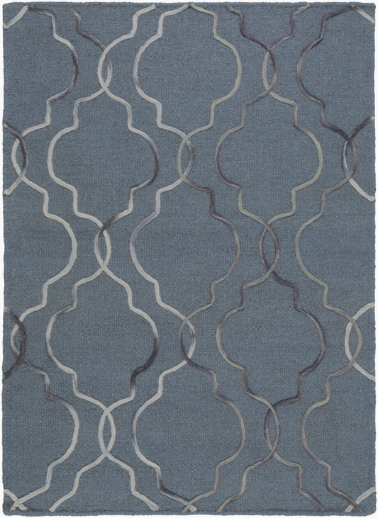 Alfombra de lana hecha a mano Seabrook SBK-9019 de 2,7 x 3,6 m