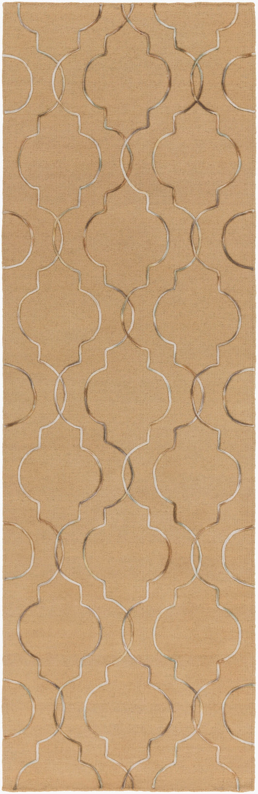 Seabrook SBK-9021 8ft Runner Handmade Wool Runner Rug