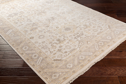 Alfombra Sabine SBN-1000 de seda sintética hecha a mano de 2,44 m x 3,34 m