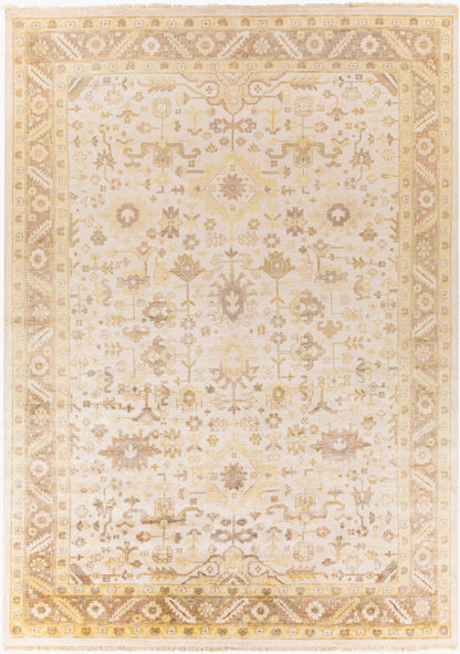 Alfombra Sabine SBN-1000 de seda sintética hecha a mano de 2,44 m x 3,34 m