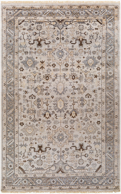 Sabine SBN-1001 2' x 3' Handmade Faux Silk Accent Rug