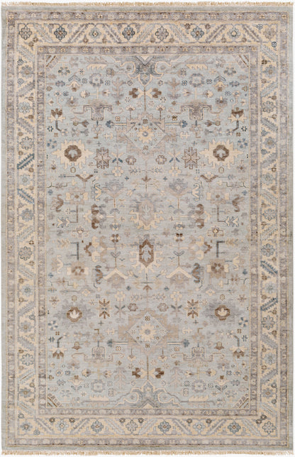 Sabine SBN-1002 2' x 3' Handmade Faux Silk Accent Rug