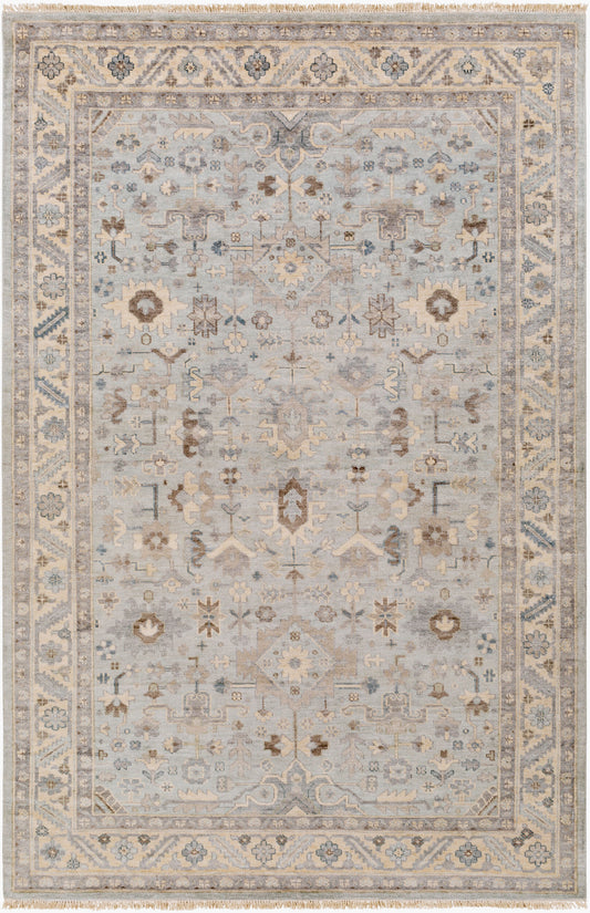 Sabine SBN-1002 2' x 3' Handmade Faux Silk Accent Rug