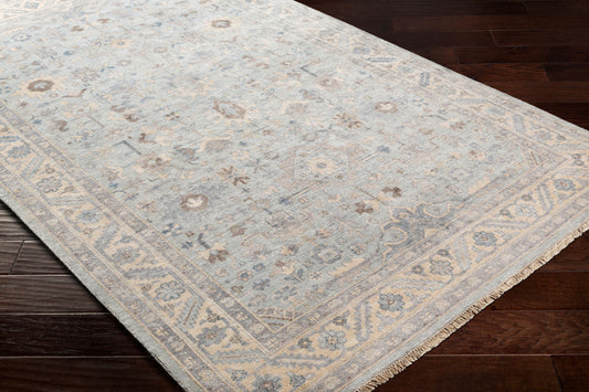 Sabine SBN-1002 2' x 3' Handmade Faux Silk Accent Rug