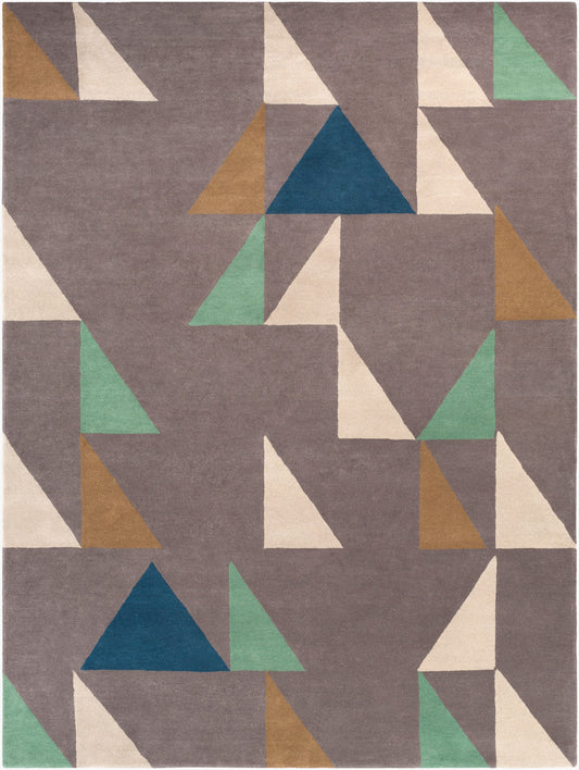 Alfombra decorativa de lana hecha a mano Scion SCI-39 de 2' x 3'