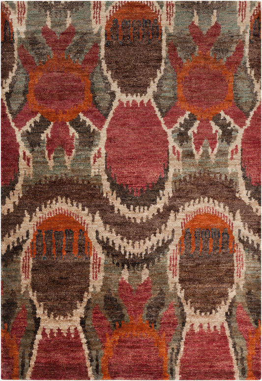 Alfombra de yute hecha a mano Scarborough SCR-5130 de 1,52 m x 2,44 m