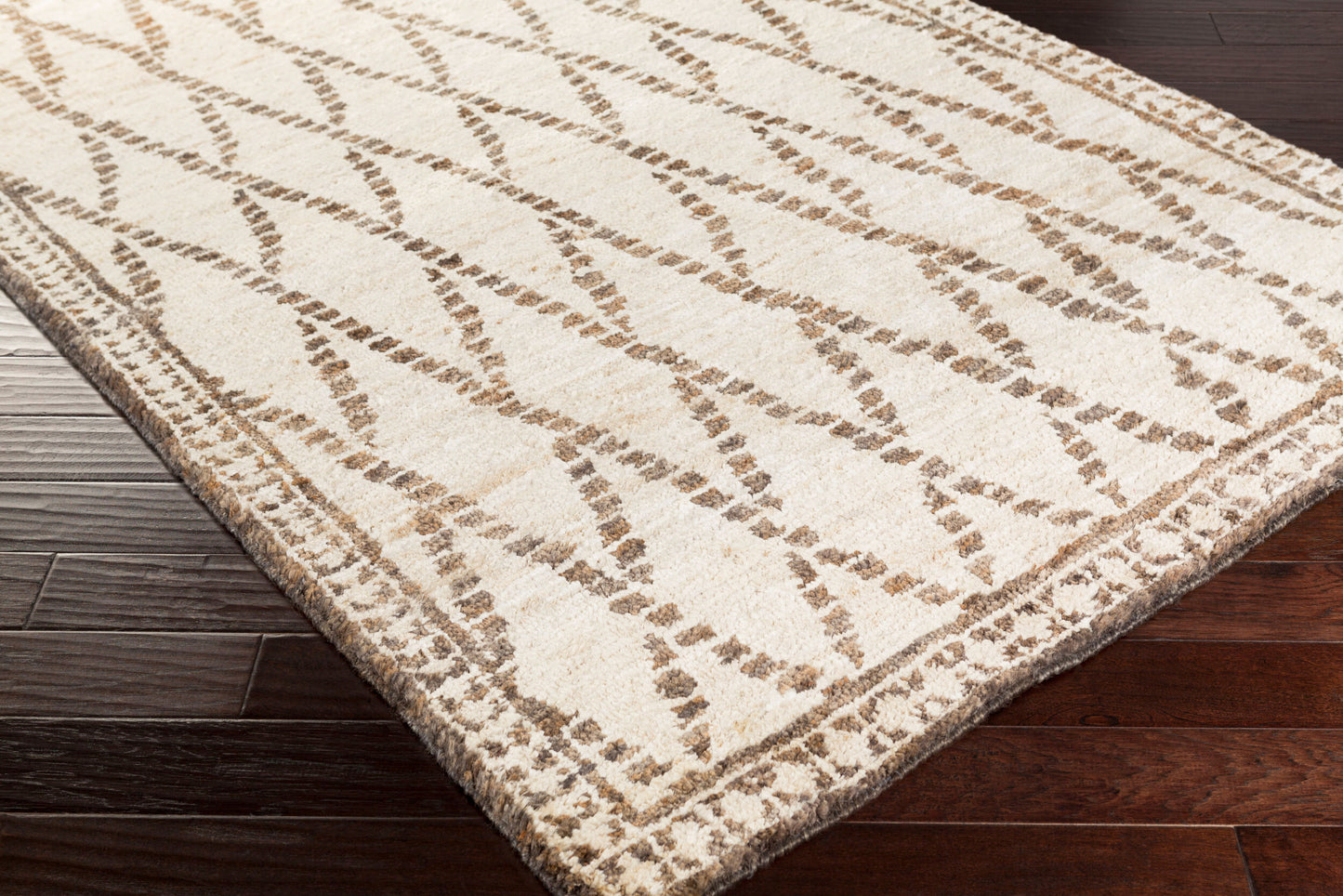 Alfombra de yute hecha a mano Scarborough SCR-5137 de 1,52 m x 2,44 m