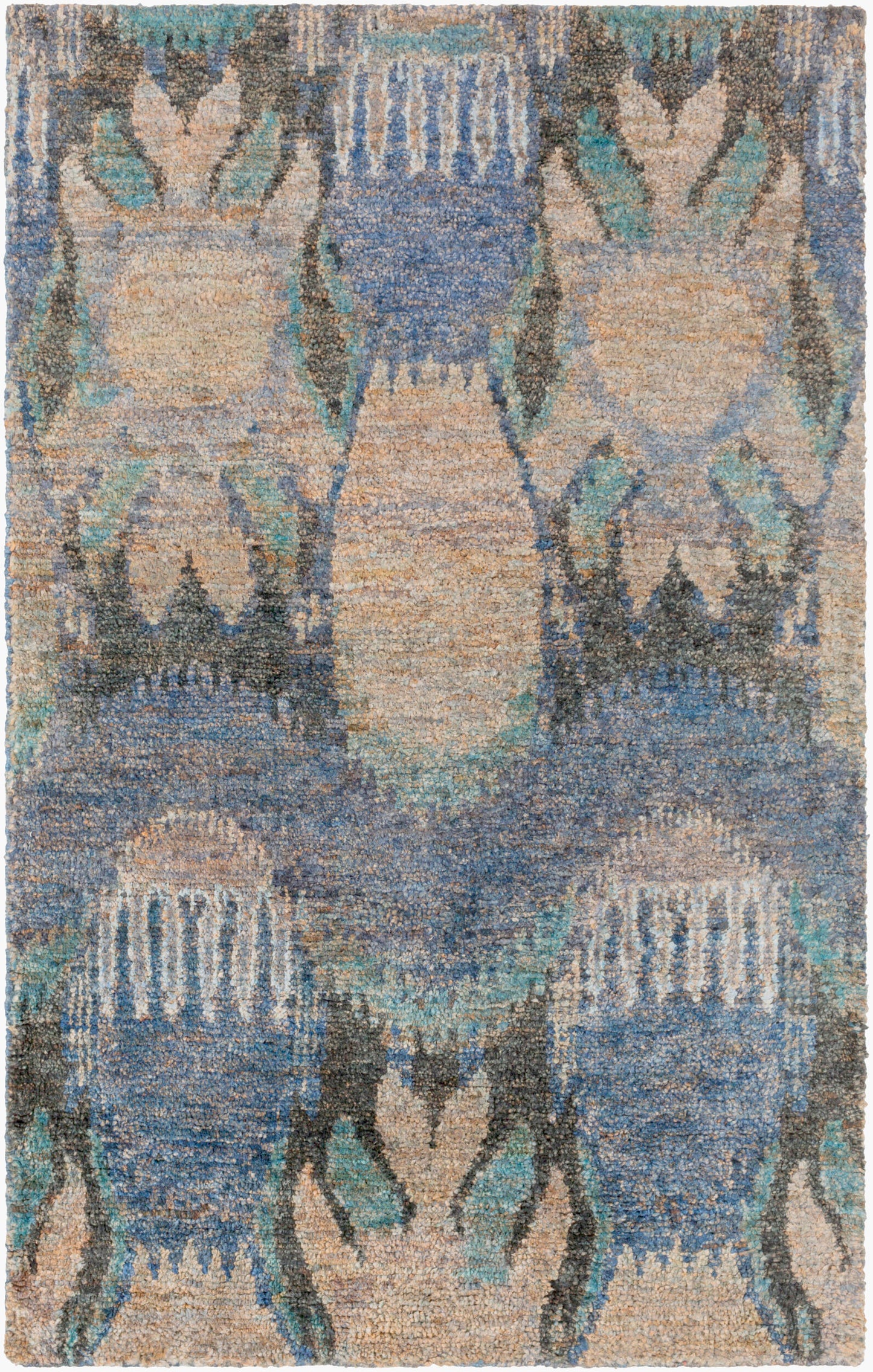 Alfombra de yute hecha a mano Scarborough SCR-5148 de 1,52 m x 2,44 m