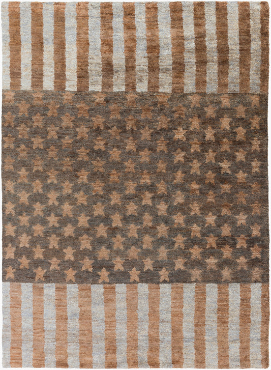Alfombra de yute hecha a mano Scarborough SCR-5155 de 8' x 11'