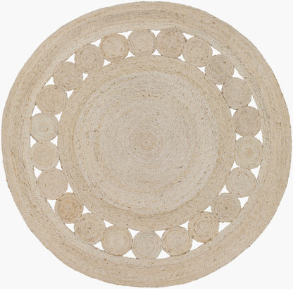 Sundaze SDZ-1009 3ft Round Handmade Jute Accent Rug