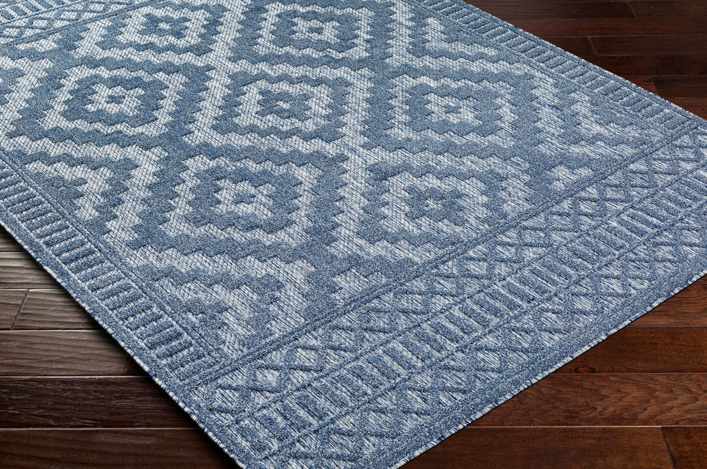 Alfombra tejida a máquina para interior y exterior San Diego SFG-2303 de 1,52 m x 2,13 m