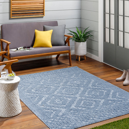 Alfombra tejida a máquina para interior y exterior San Diego SFG-2303 de 1,52 m x 2,13 m