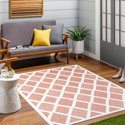 Alfombra tejida a máquina para interior y exterior San Diego SFG-2316 de 1,52 m x 2,13 m