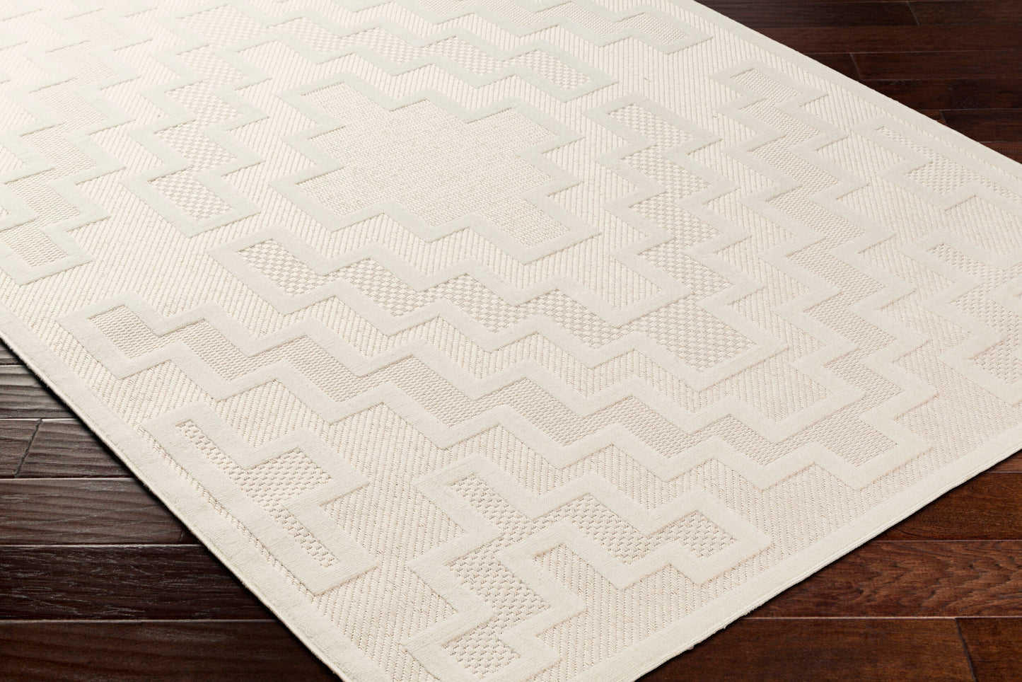 Alfombra tejida a máquina para interior y exterior San Diego SFG-2330 de 1,83 m x 2,74 m
