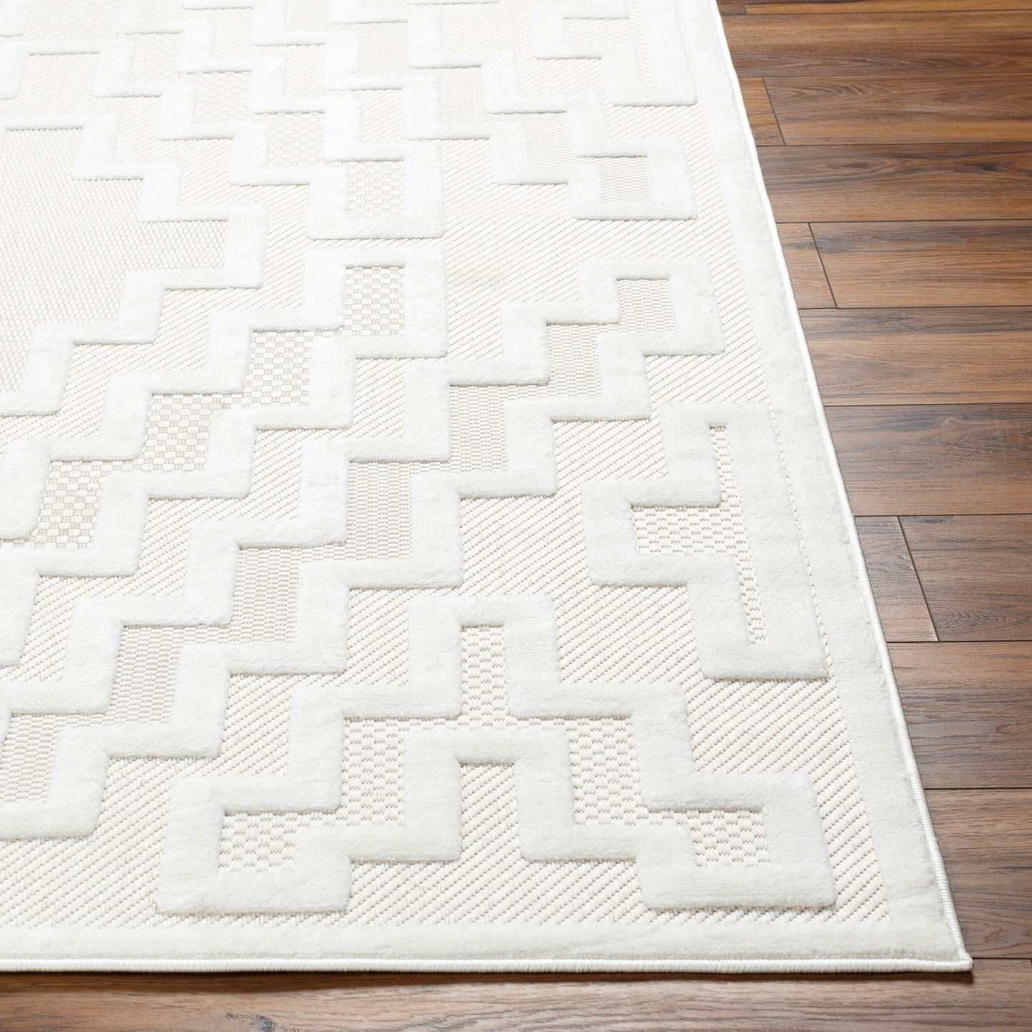 Alfombra tejida a máquina para interior y exterior San Diego SFG-2330 de 1,83 m x 2,74 m