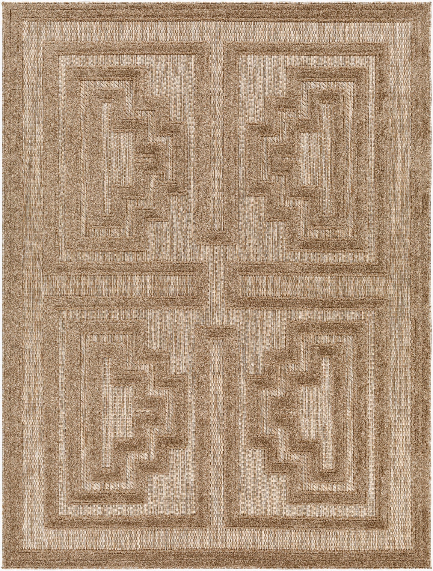 Alfombra tejida a máquina para interior y exterior San Diego SFG-2334 de 8' x 10'