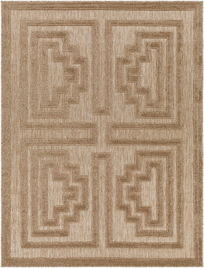 Alfombra tejida a máquina para interior y exterior San Diego SFG-2334 de 8' x 10'