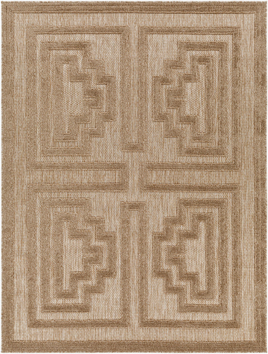 Alfombra tejida a máquina para interior y exterior San Diego SFG-2334 de 8' x 10'