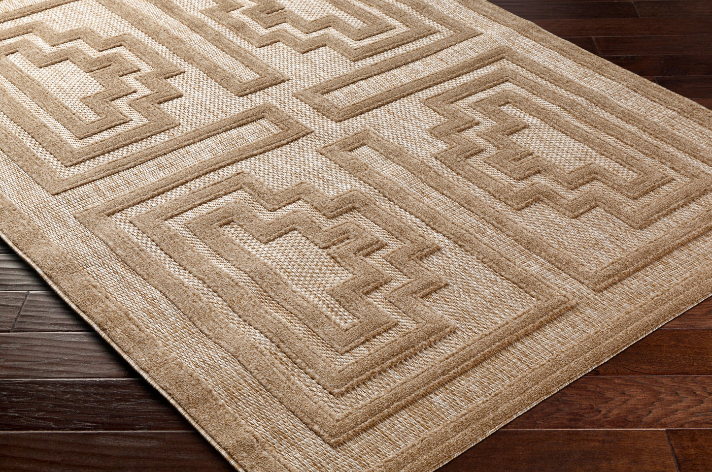 Alfombra tejida a máquina para interior y exterior San Diego SFG-2334 de 8' x 10'