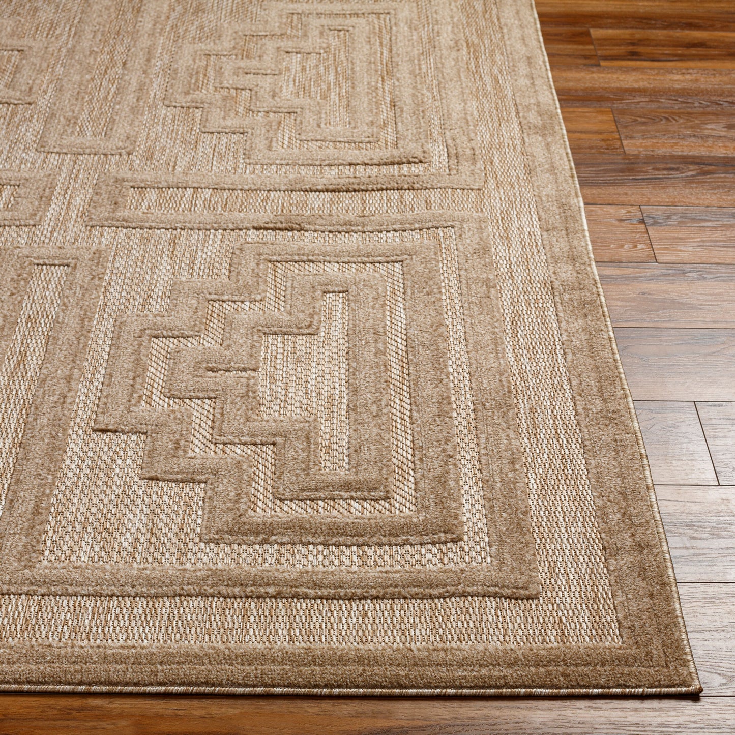 Alfombra tejida a máquina para interior y exterior San Diego SFG-2334 de 8' x 10'