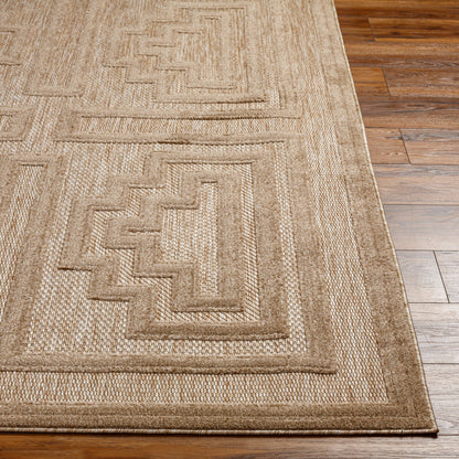 Alfombra tejida a máquina para interior y exterior San Diego SFG-2334 de 8' x 10'